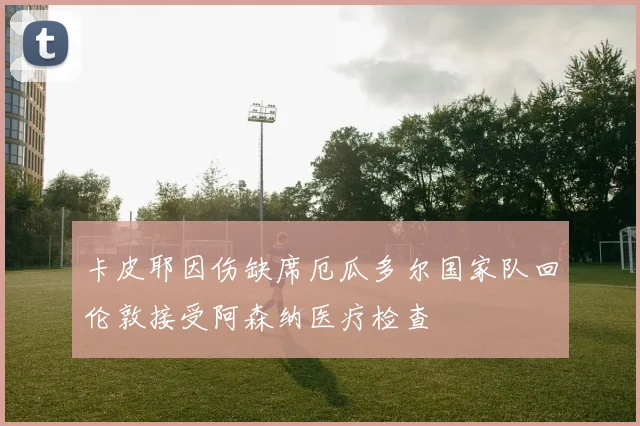 卡皮耶因伤缺席厄瓜多尔国家队回伦敦接受阿森纳医疗检查
